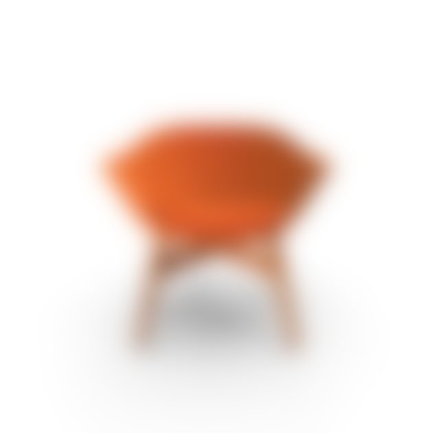 Orange Suede Chair